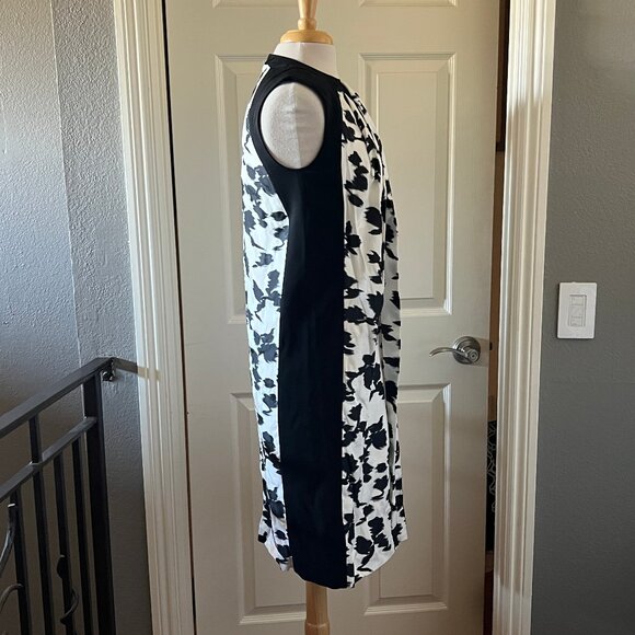 BALENCIAGA black & white print dress NWT 38 - Picture 4 of 7